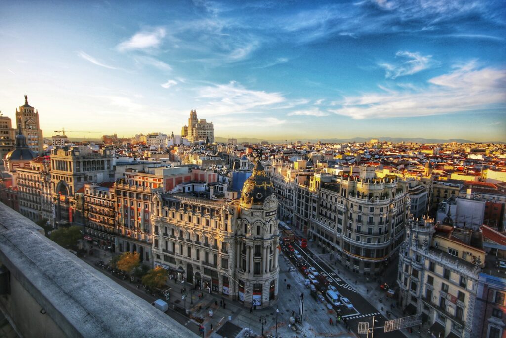 Aerial picture of Madrid